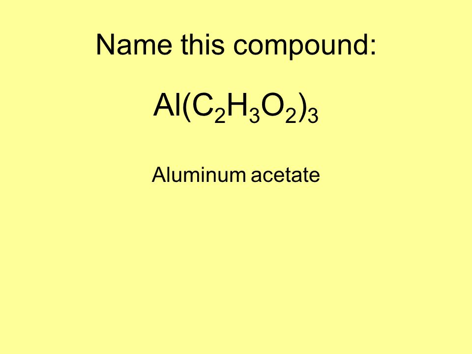 Aluminium acetate Formula - Chemical Formula, Structure, Properties And Uses