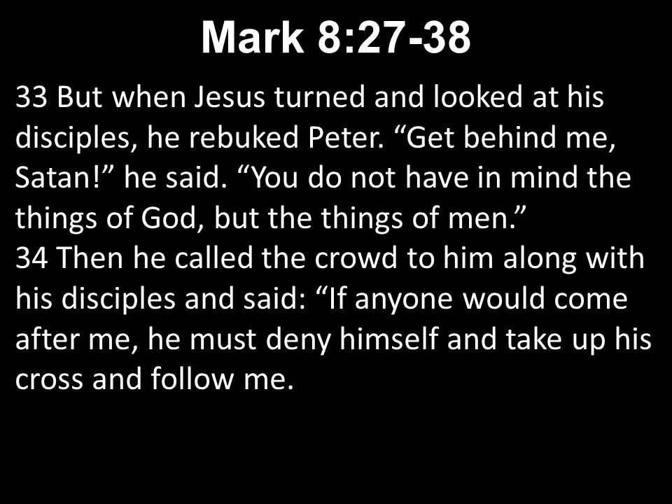 33 But when Jesus turned and looked at his disciples, he rebuked Peter.