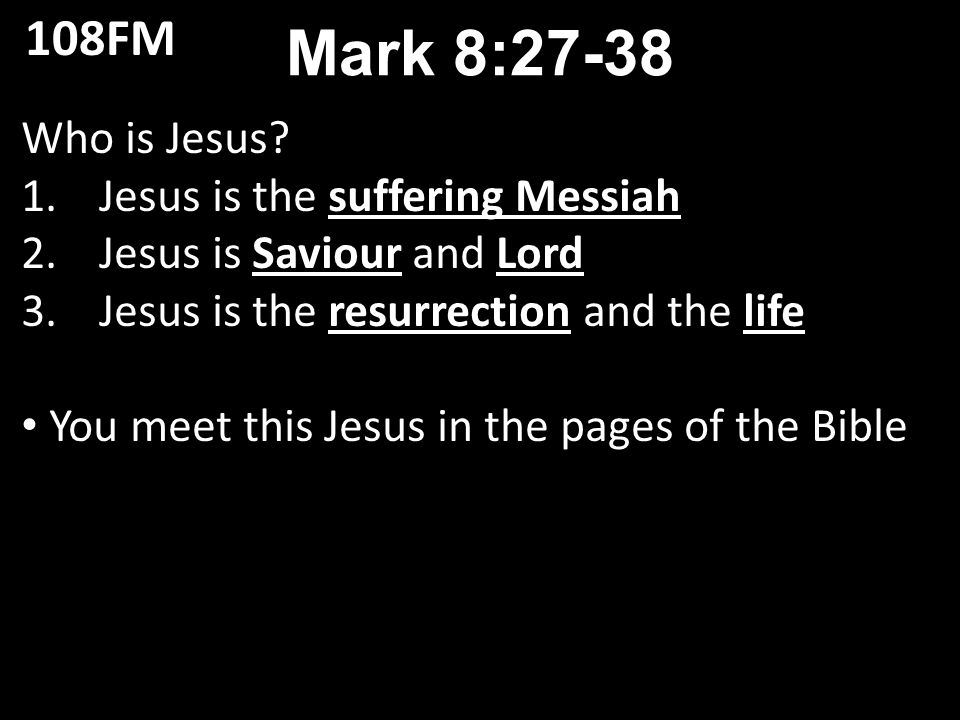 Who is Jesus.
