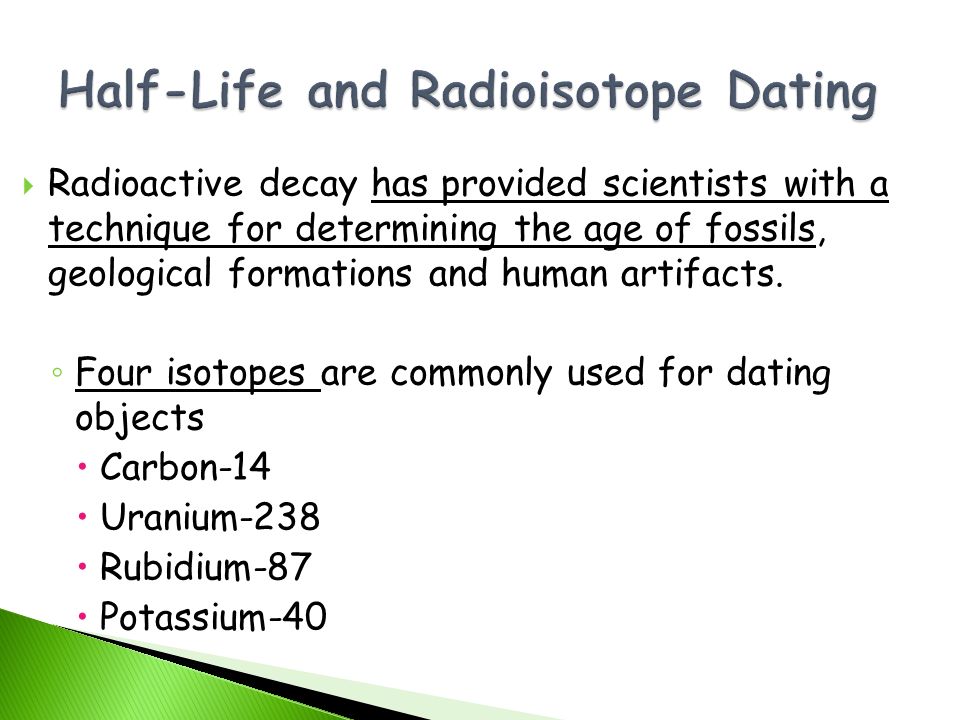 techniques of radioactive decay datingdating motto