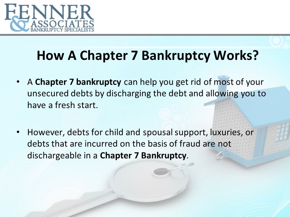 How A Chapter 7 Bankruptcy Works.