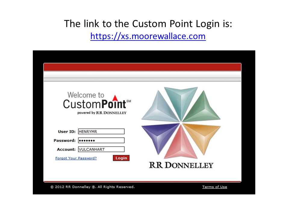 The link to the Custom Point Login is: