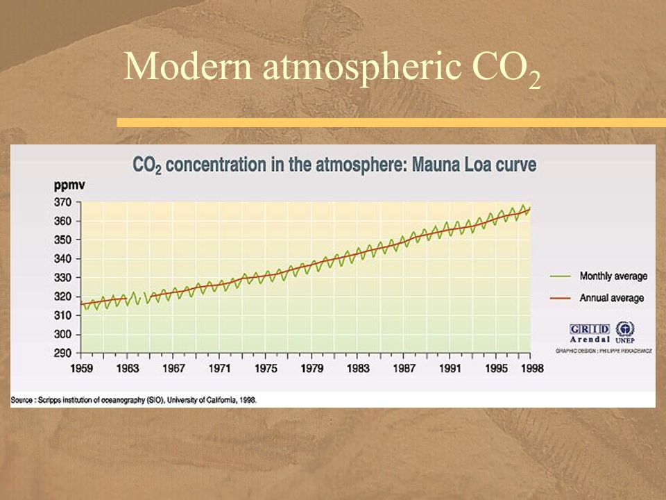 Modern atmospheric CO 2
