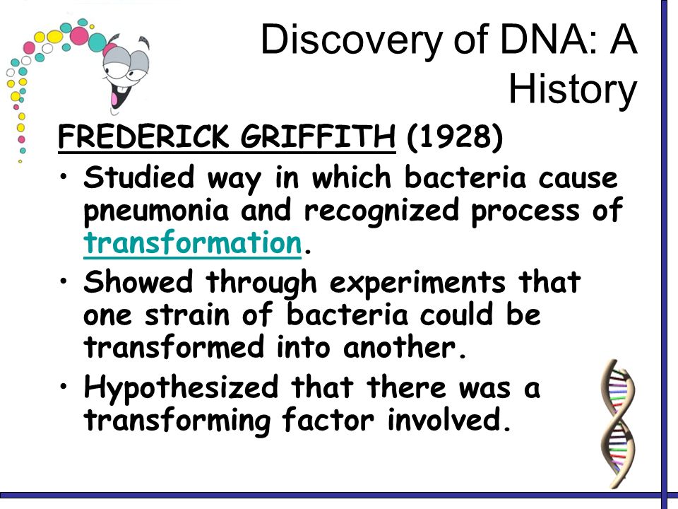 frederick griffith contribution to the discovery of dna