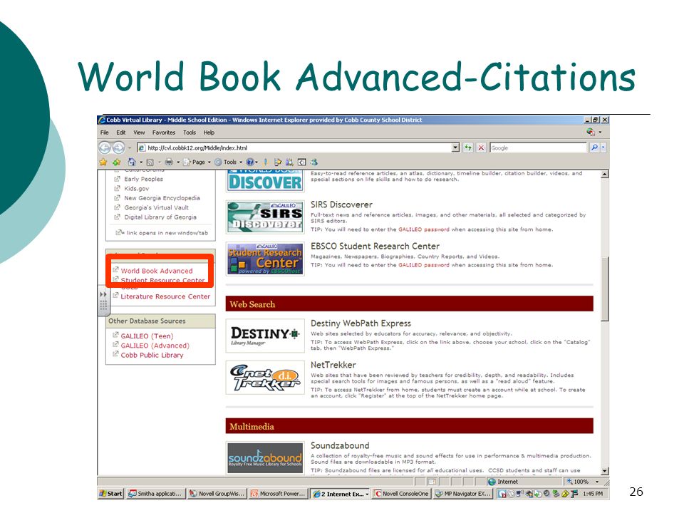 World Book Advanced-Citations State Research26