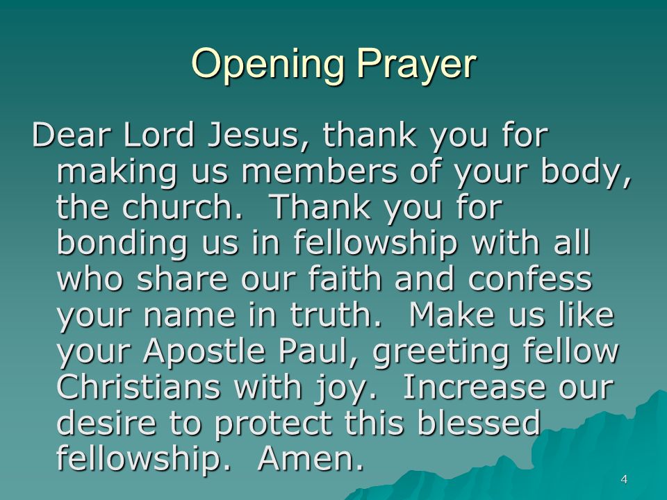 1 church fellowship a bible study course for adults by professor bible study prayers opening