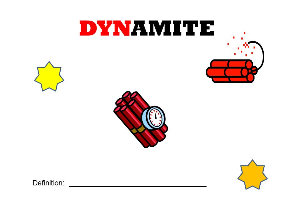 Dynamite definition 2024