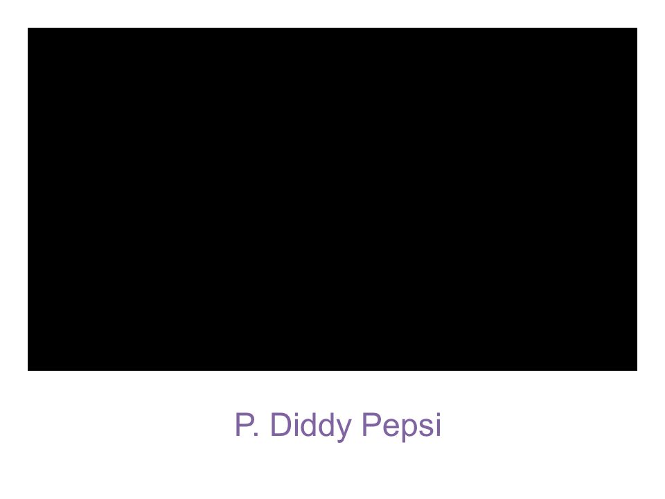 P. Diddy Pepsi