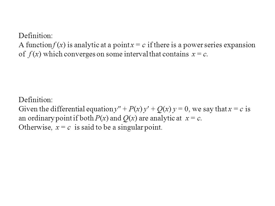 Section 3 1 Introduction Review Of Power Series Ppt Download