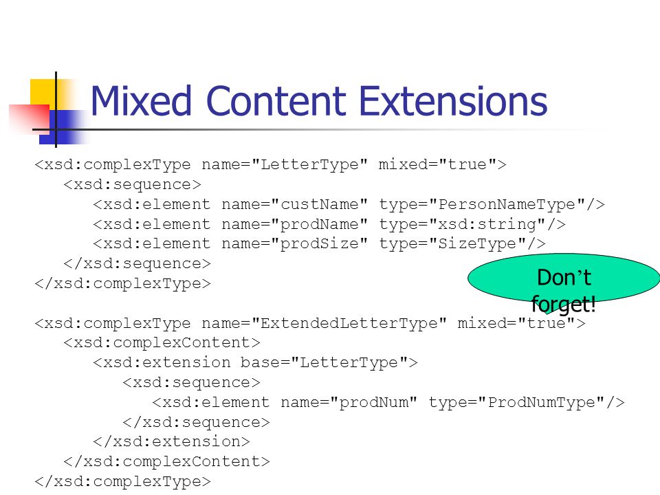 Deriving Complex Types In XML Schema By: Roy Navon. - ppt download