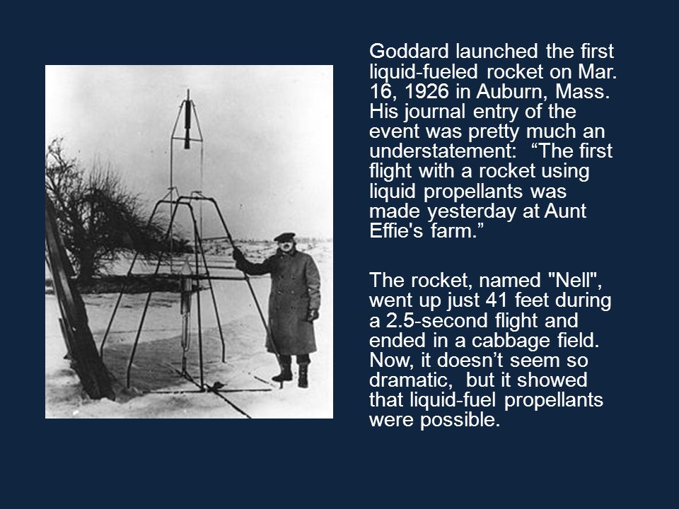 Rockets !. Robert H. Goddard, Ph.D. (Oct. 5, Aug. 10, 1945) A U.S. ...
