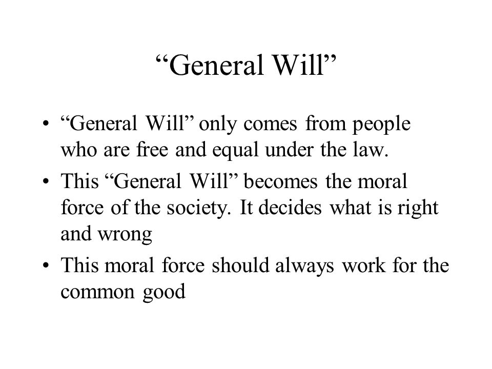rousseau on general will