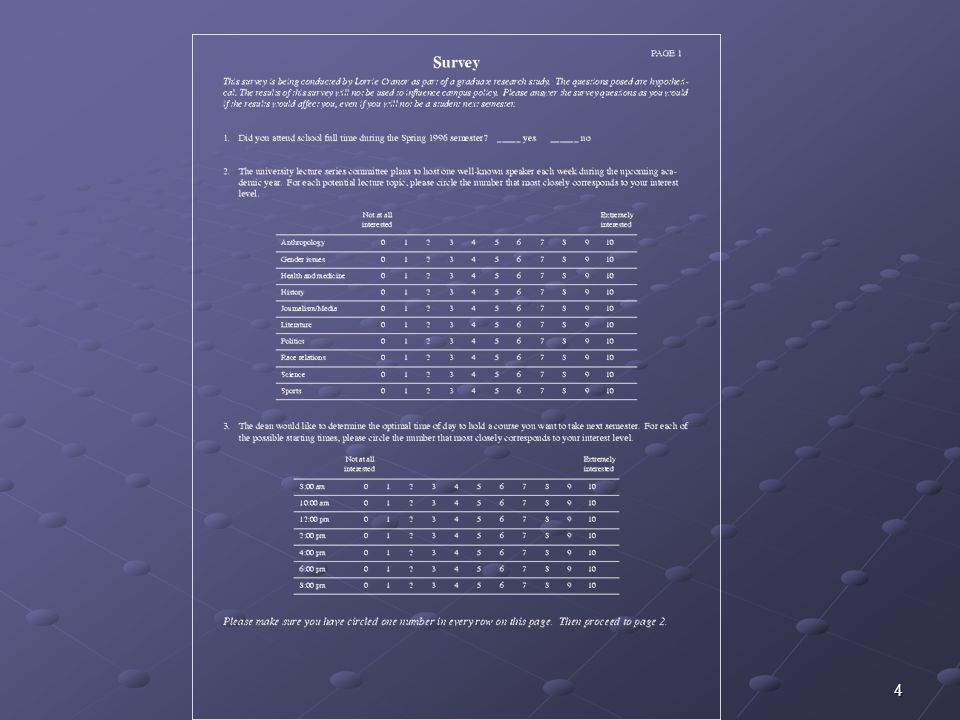 Design Overview Coding. Survey is ... 4 2 Data What Lecture and