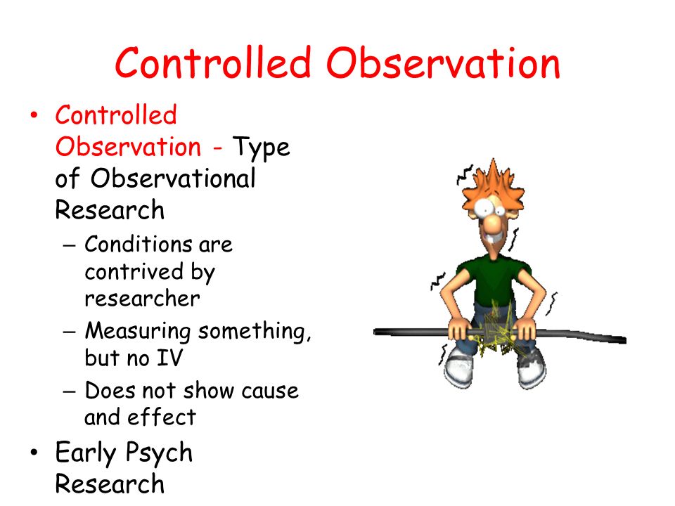 controlled observation