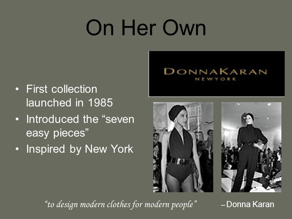 A History of Donna Karan's Seven Easy Pieces