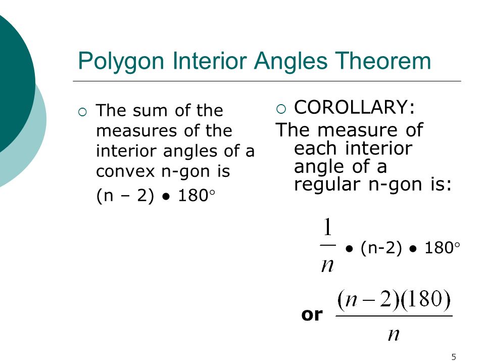 1 Angle Measures In Polygons Geometry 2 Measures Of