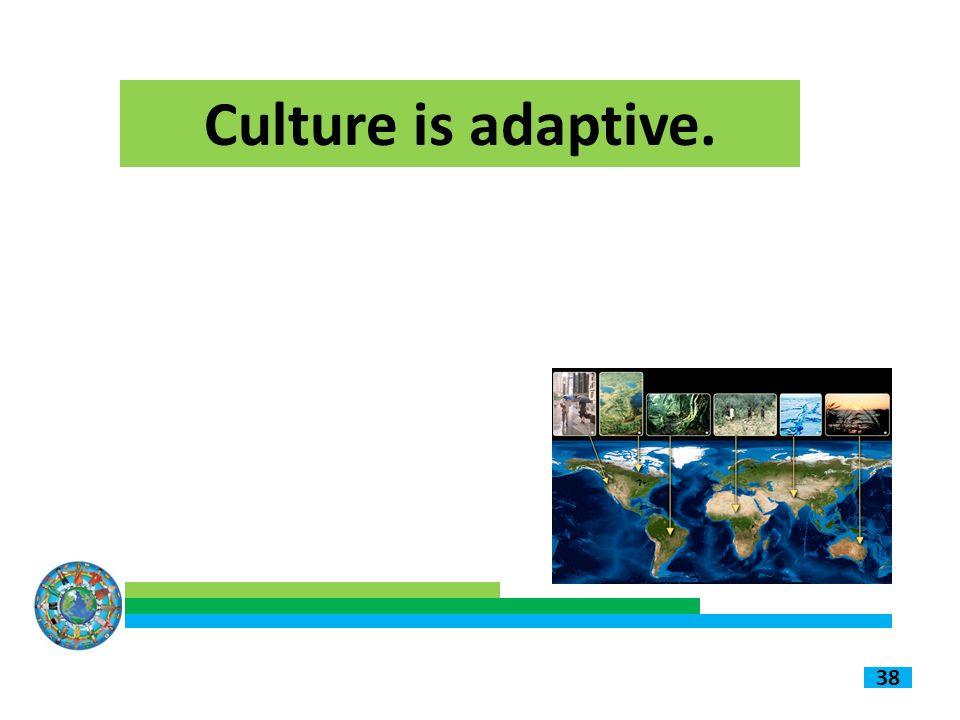 38 Culture is adaptive.