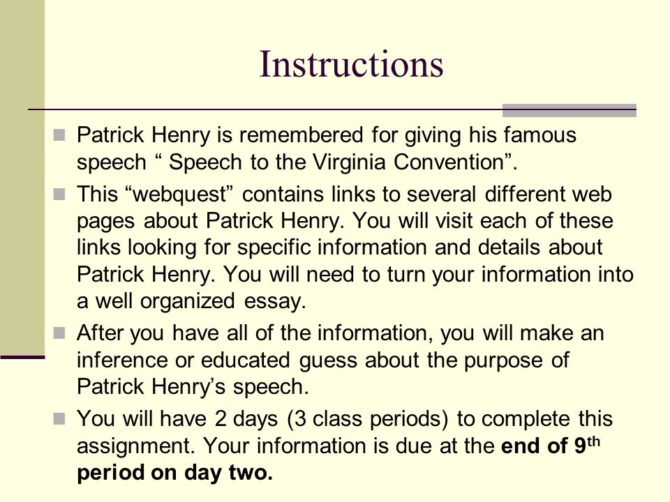 Essay On Paper Sample Narrative Essay High School also Essay On Business Communication Patrick Henry Essay Essay Thesis Statement
