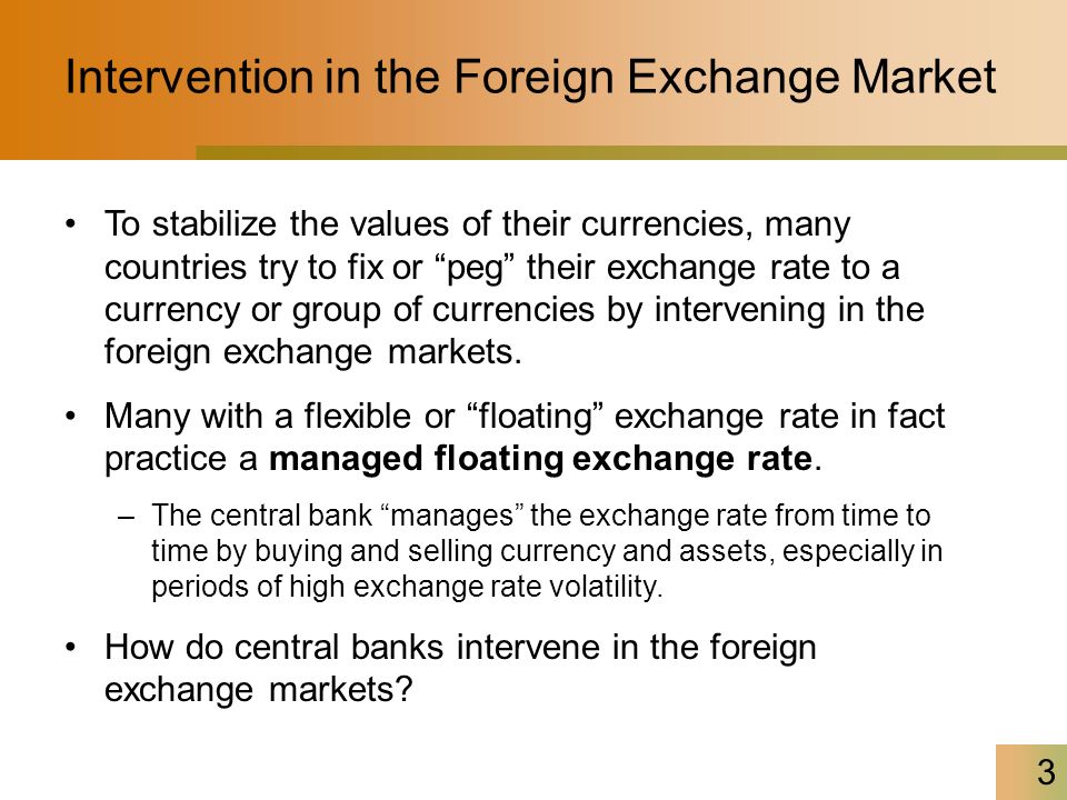 1 International Macroeconomics Chapter 9 Exchange Rate Crises Does 3 Intervention In The Foreign Exchange Market To Ilize Values Of Their Currencies Many