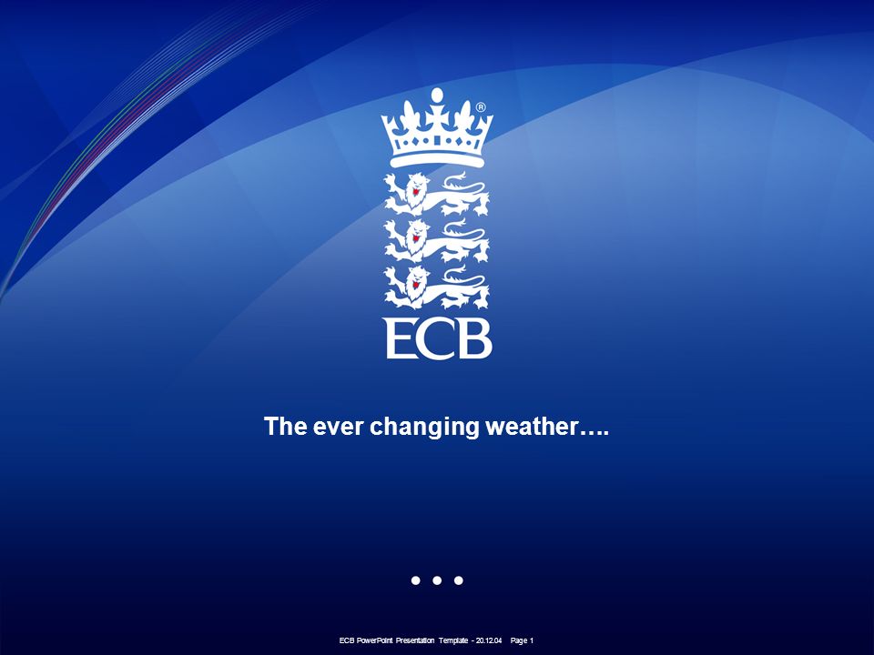 ecb powerpoint presentation template page 1 the ever changing