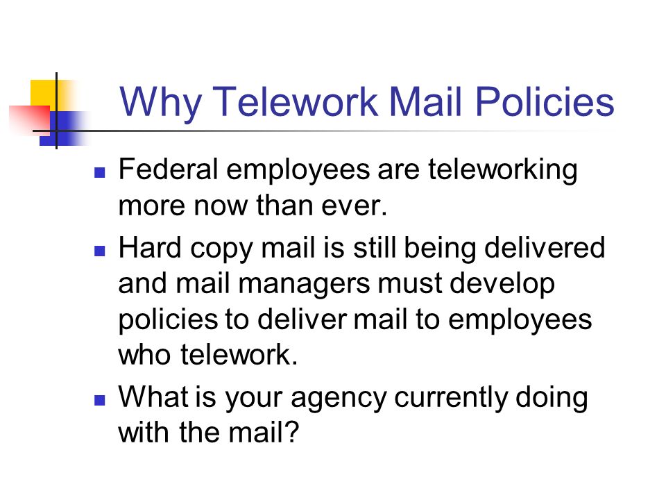 “Telework Policies” By Derrick Miliner Office of Governmentwide Policy