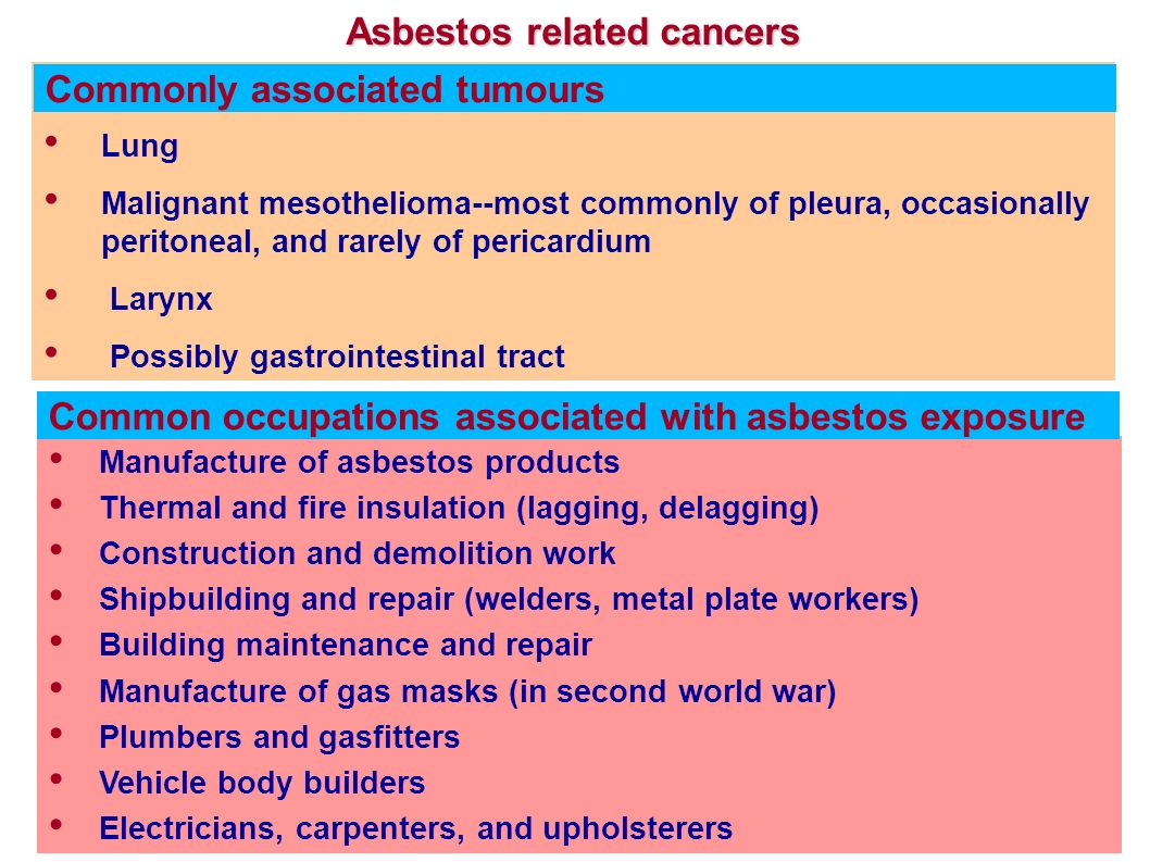 can asbestos cause kidney problems