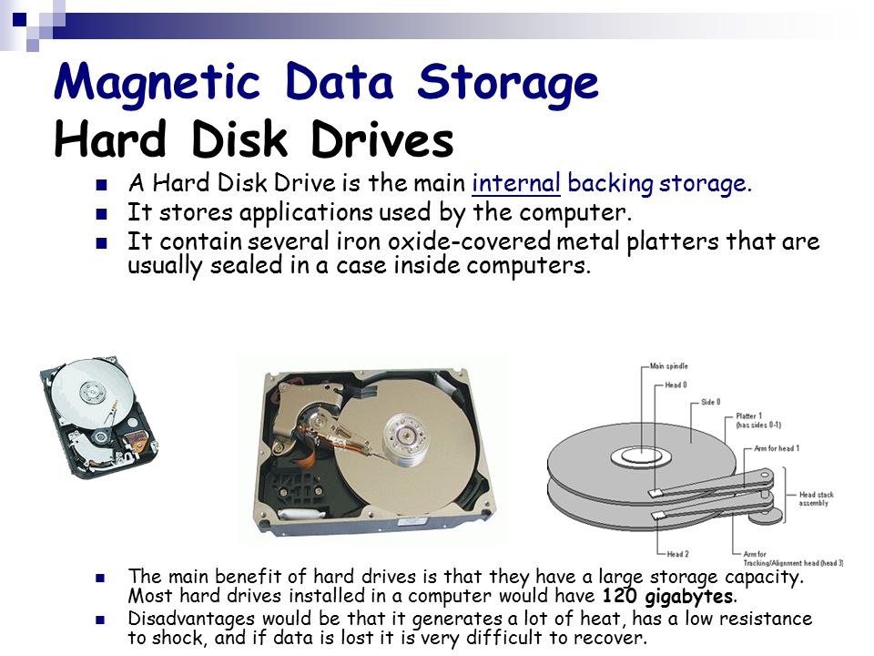 Magnetic Data Storage Hard Disk Drives A Hard Disk Drive is the main intern...