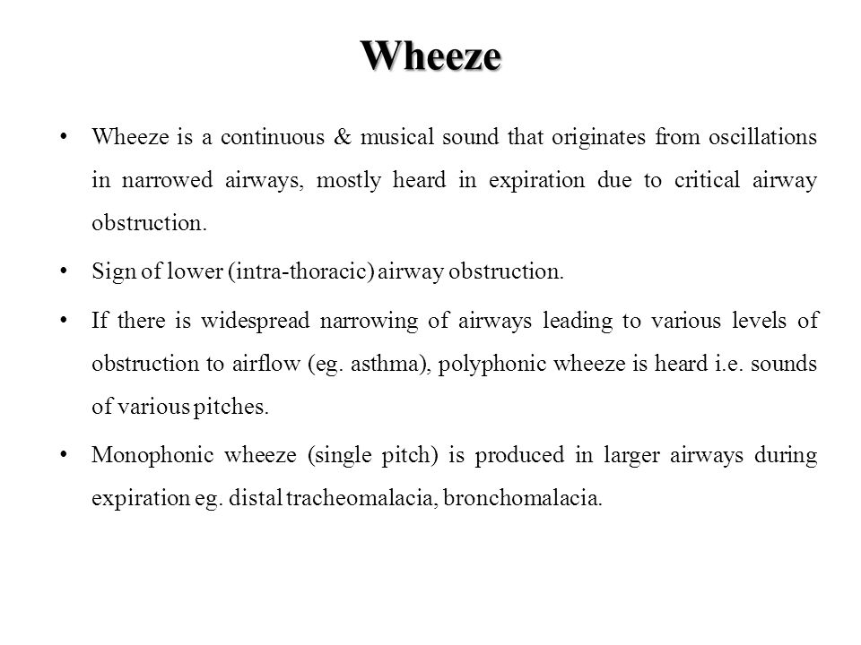 Approach to Wheezing Child Dr. Mohamed Haseen Basha Assistant ...