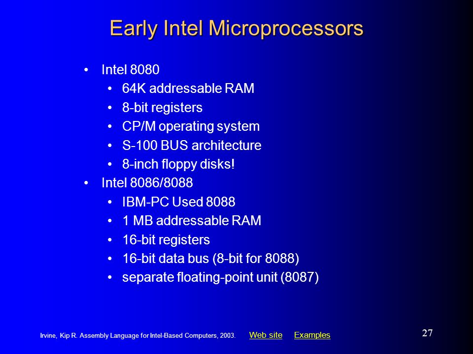 Assembly Language for Intel-Based Computers, 4 th Edition Chapter 2: IA ...