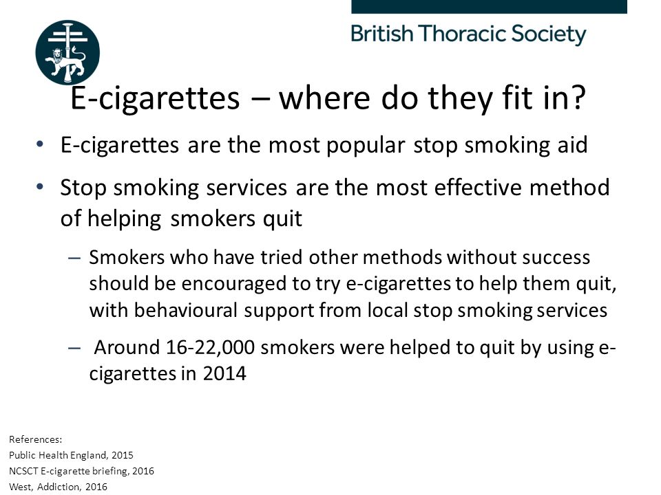 British Thoracic Society Tobacco Specialist Advisory Group ...