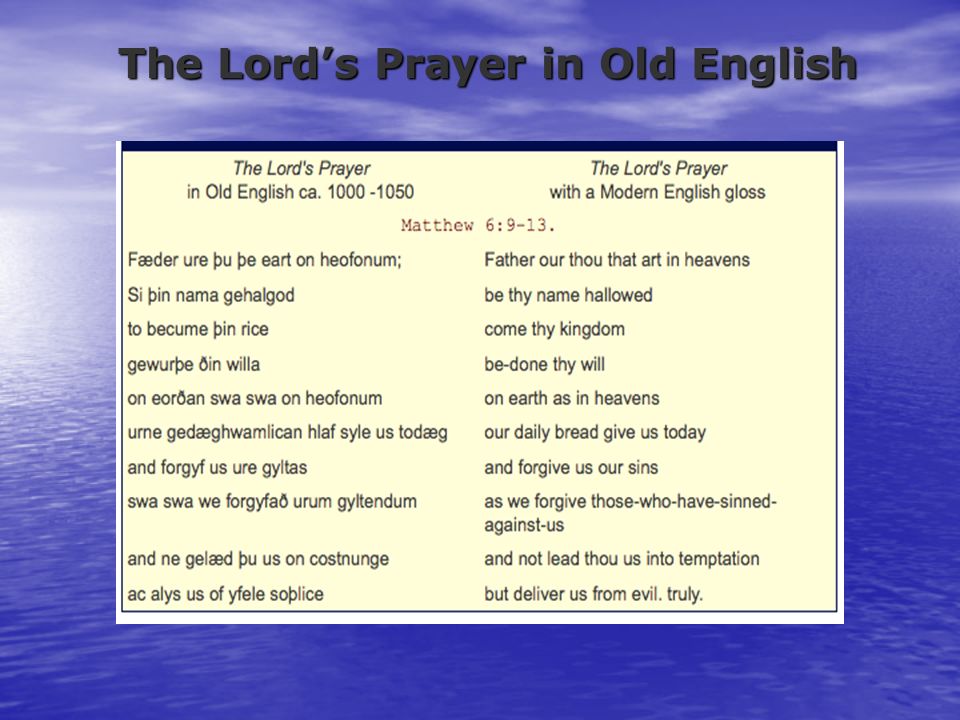 Молитва отче наш на чувашском. Отче наш на английском. Отче наш молитва на английском. Our father in old English.