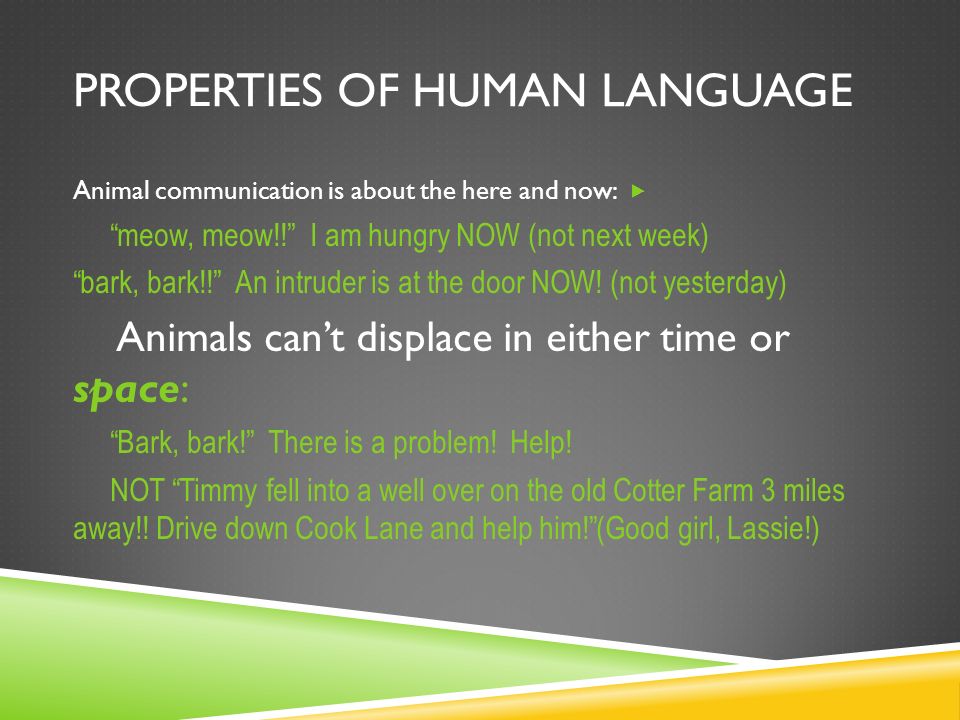 ANIMAL COMMUNICATION AND HUMAN LANGUAGE LCD 101: Intro to Language Fall  2011 Ryan. - ppt download