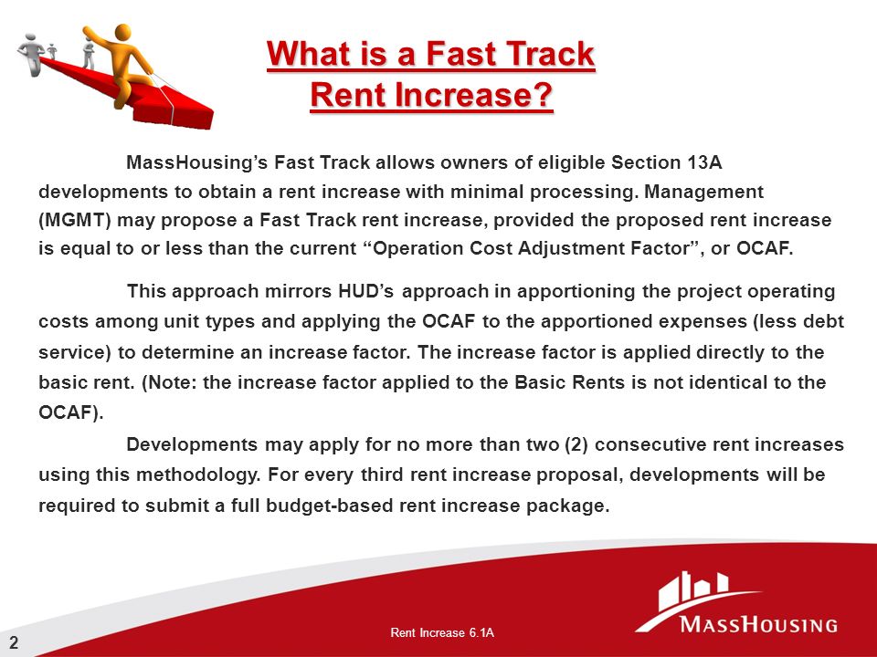 Section 13A Fast Track Rent Increase Rent Increase 6.1A Feb ppt download