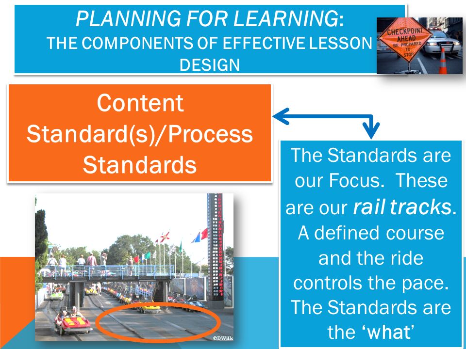 Content Standard(s)/Process Standards The Standards are our Focus.
