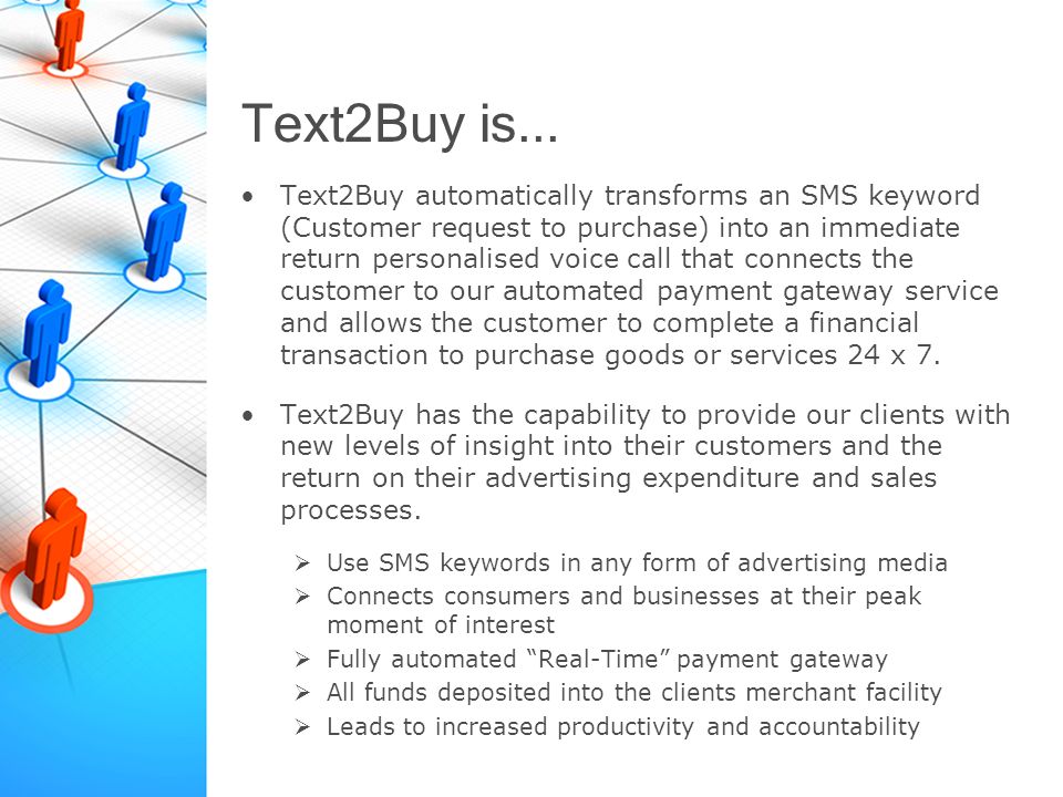 Text2Buy is...