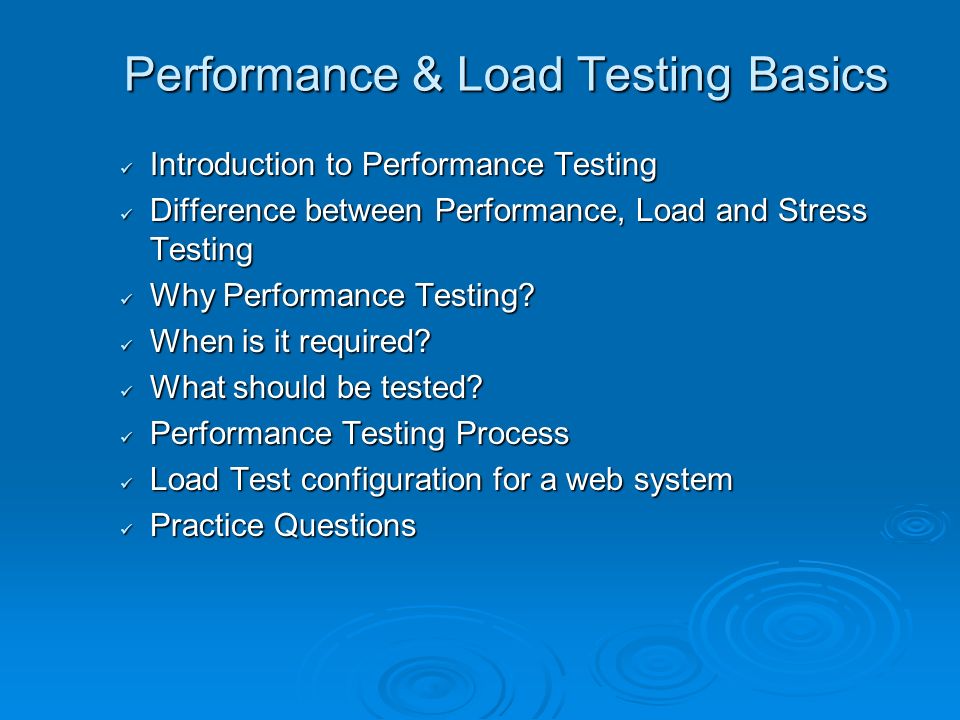 Eris Performance Load Testing Basics 3 Performance