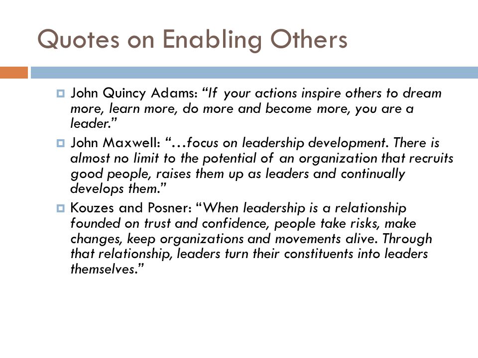 The Importance Of Enabling Others To Act Louis L. Velez. - Ppt Download