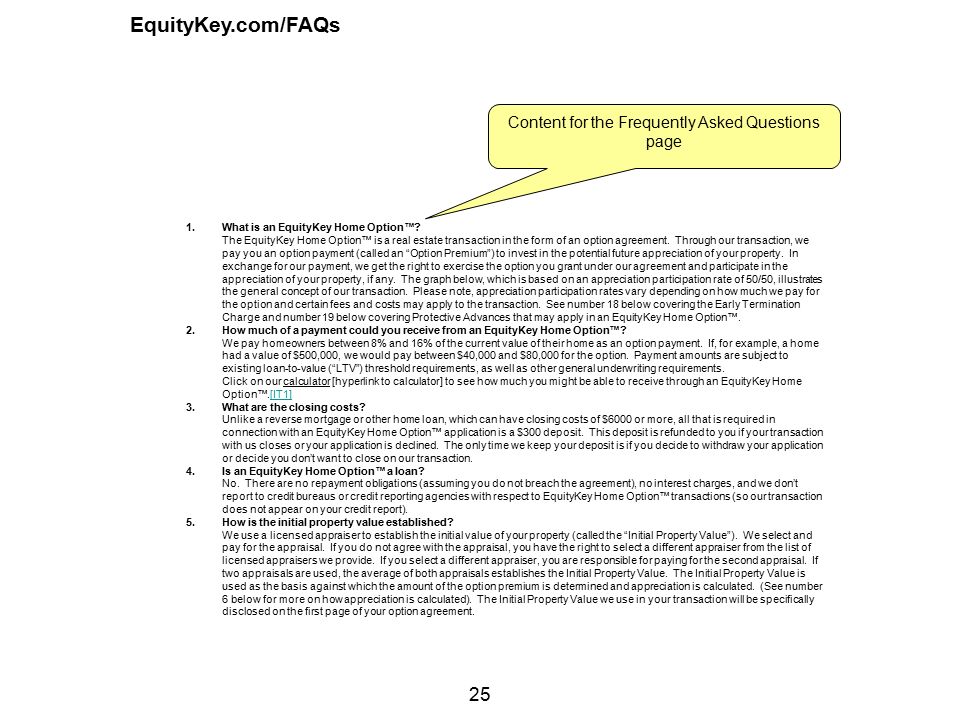 1 EquityKey Web Redesign. 2 Header for entire site: Our Mission Our History Our Management Team Overview How it works S&P/Case-Shiller Index® FAQs Coverage. - ppt download - 웹