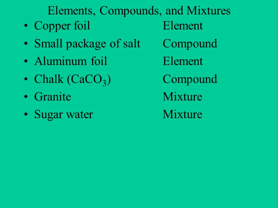 is chalk a compound