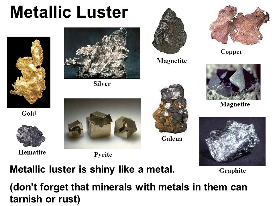 Mineral Luster Chart