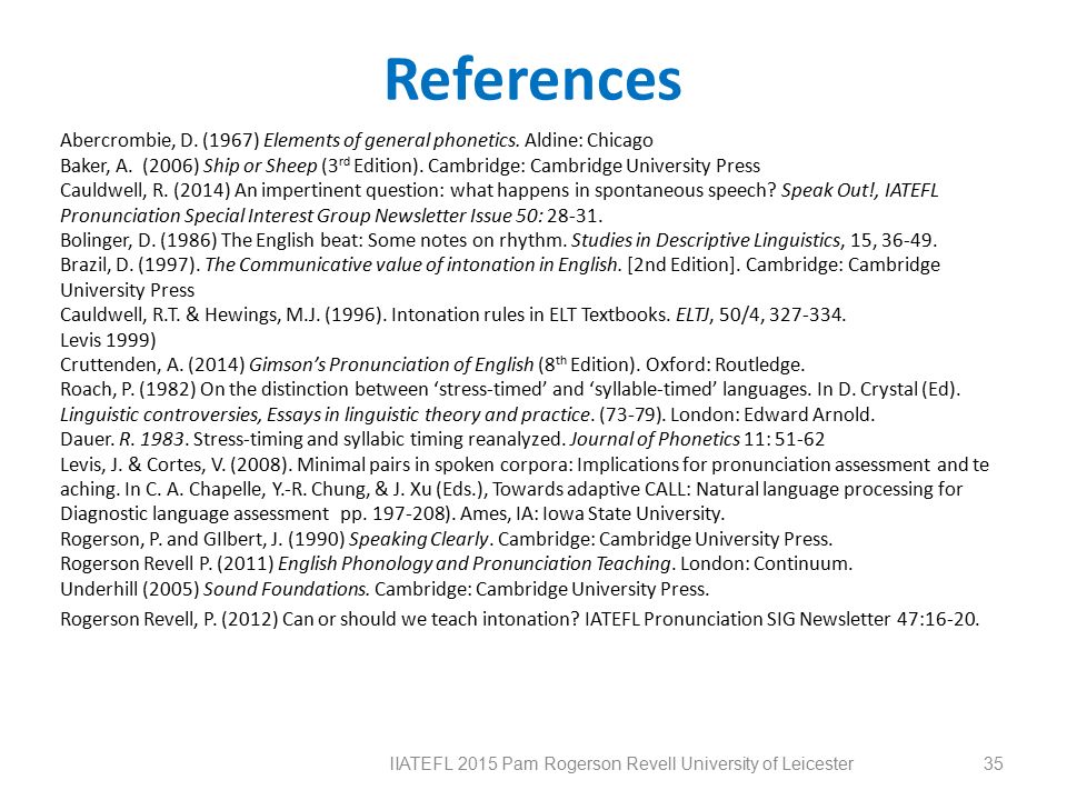 IATEFL 2015 Research into practice: revisiting some ‘old-fashioned ...