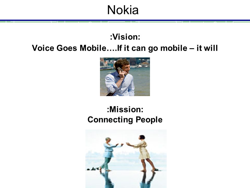 mission statement of nokia company