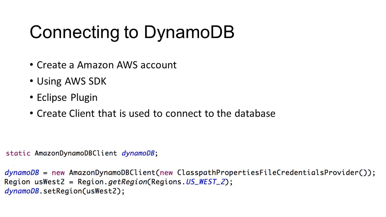 aws eclipse plugin local dynamodb