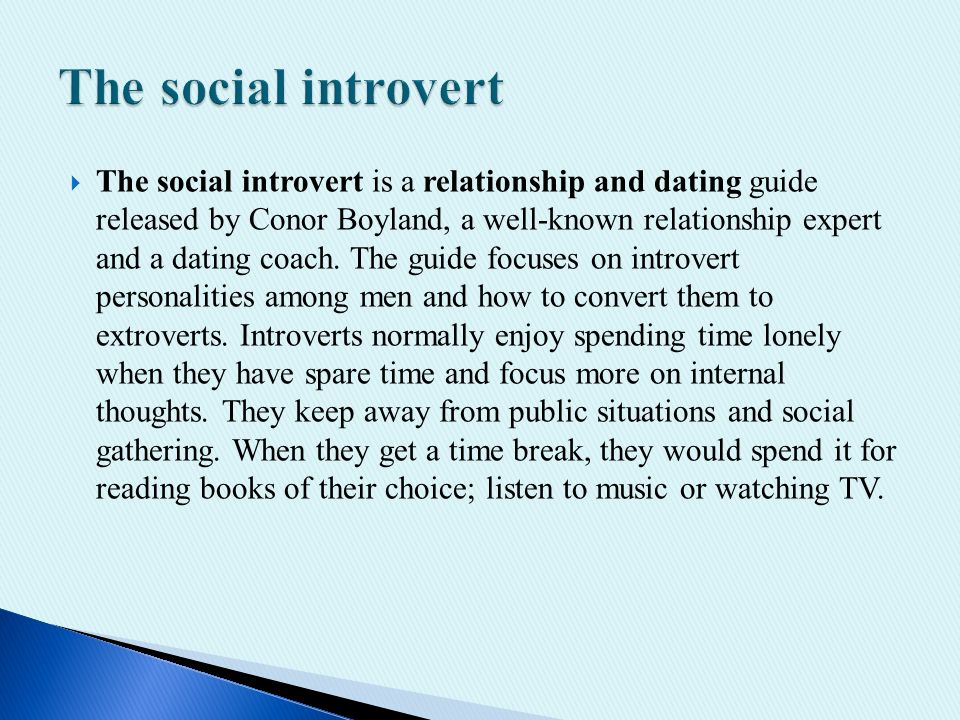 Dating guide för introvert