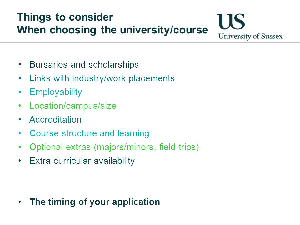 Your choices Getting it right. Why university? Reasons to study Study a ...