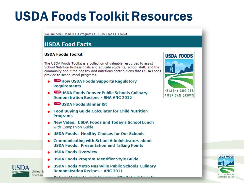 usda foods usda foods more choices for you more options for them a