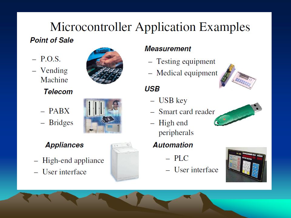Hasil gambar untuk microcontroller application examples