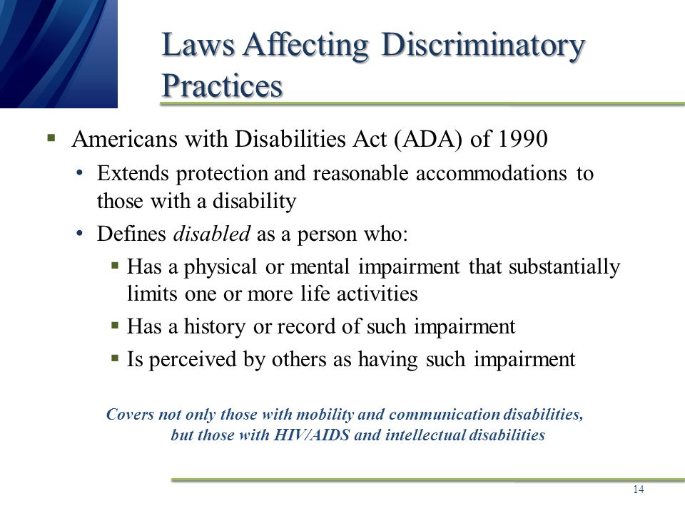 Reasonable Accommodations Extend To >> Chapter 3 Workforce Diversity Equal Employment Opportunity And Reasonable Accommodations Extend To >> Chapter 3 Workforce Diversity Equal Employment Opportunity And