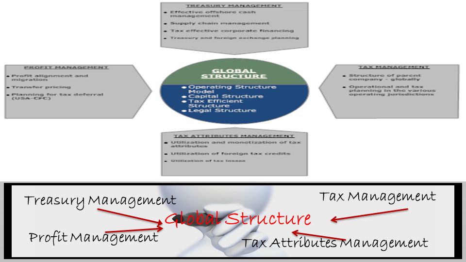 Global Structure Treasury Management Profit Management Tax Management Tax Attributes Management