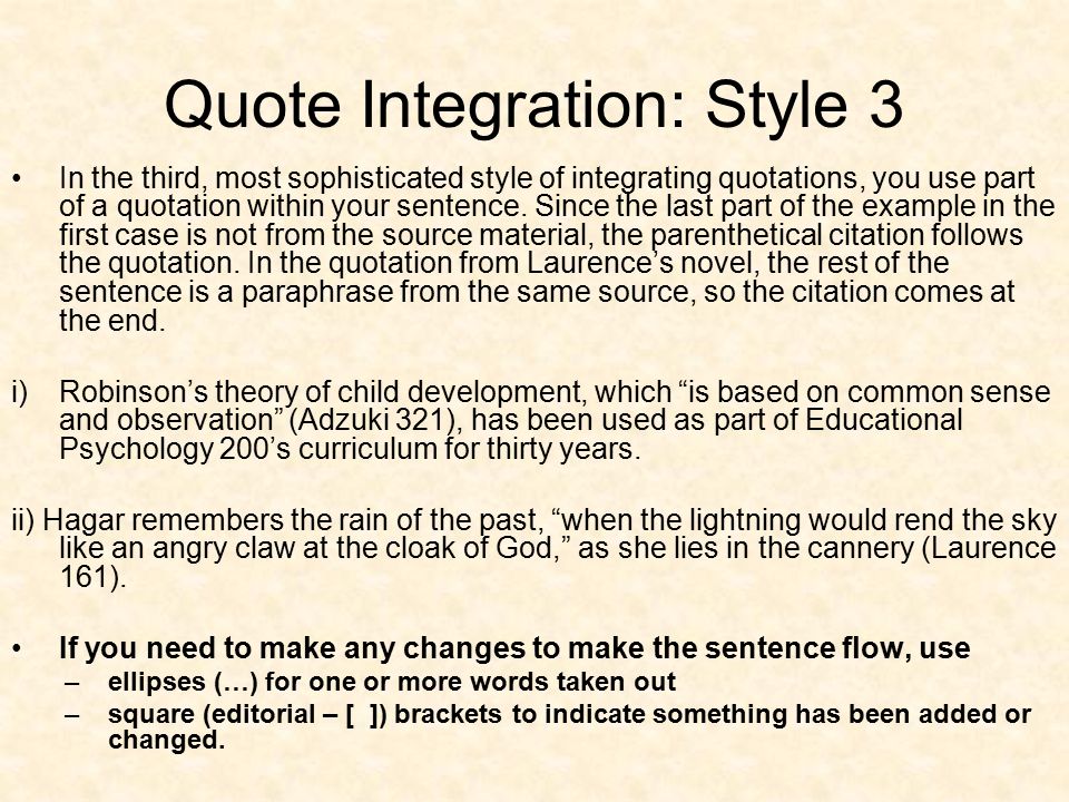 Quote Integration Each Quotation Should Not Only Be Introduced With Unique Quote Integration Quote Integration Each Quotation Should Not Only Be Introduced With Unique Quote Integration